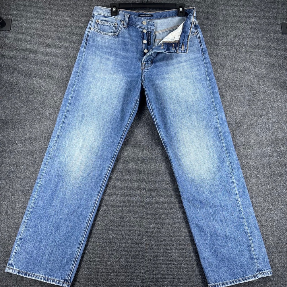Lucky Brand Jeans Womens 10/30 Blue High Rise 90s Straight Leg Denim